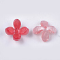 Capsules de perles d'acétate de cellulose (résine), 4 pétales, fleur