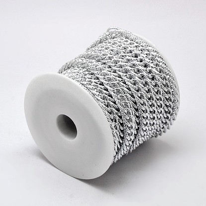 Cadenas del encintado de aluminio, sin soldar, con carrete, sin plomo y el níquel, 15x10x5 mm