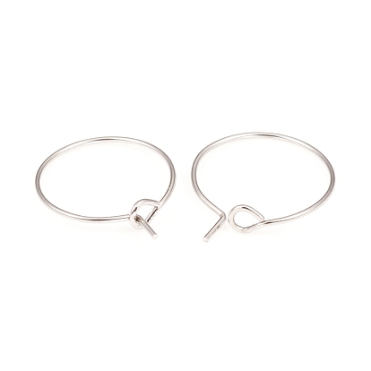 316L Surgical Stainless Steel Hoop Earring Findings, Wine Glass Charms Findings