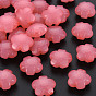 Imitation Jelly Acrylic Beads, Flower, Faceted