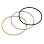 Pulseras de primavera, pulseras minimalistas, 304 alambre trenzado de alambre francés de acero inoxidable, para uso apilable