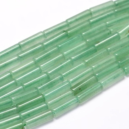 Perles de colonne aventurine naturelle brins, 13~14x4~5mm, Trou: 1mm, Environ 29 pcs/chapelet, 15.7 pouce