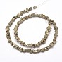 Natural Pyrite Nuggets Beads Strands, 5~8x3~6mm, Hole: 1mm, about 15.7 inch