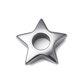 Synthetic Non-magnetic Hematite Pendants, Star Charms