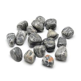 Natural Map Stone/Picasso Stone/Picasso Jasper Beads, Tumbled Stone, No Hole/Undrilled, Nuggets