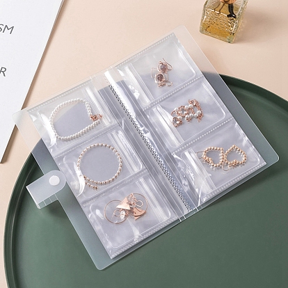 84/160 Pockets Transparent Jewelry Storage Book, with  Zip Lock Bags, Jewelry Storage Organizer for Rings Necklaces Bracelets Earrings Jewelry Beads