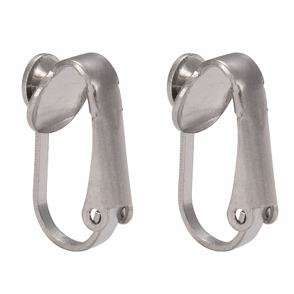 304 Stainless Steel Clip-on Earring Findings