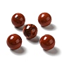 Perles naturelles jaspe rouge, pas de trous / non percés, ronde