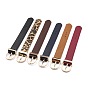 PU Leather Watch Bands, with Alloy Findings