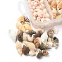 5 estilos de cuentas de conchas naturales mixtas, perlas sin perforar / sin orificios