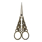 Flower Pattern Alloy with Stainless Steel Scissors, Embroidery Scissors, Sewing Scissors
