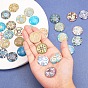 Printed Picture Glass Cabochons, Half Round/Dome