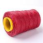 Eco-Friendly Polyester Thailand Waxed Cords, 0.8mm, about 328.08 yards(300m)/roll