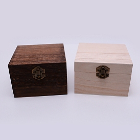 Коробка для свечей, откидная крышка, с железной застежкой и петлями, для конфет, подарочная упаковка, квадратный