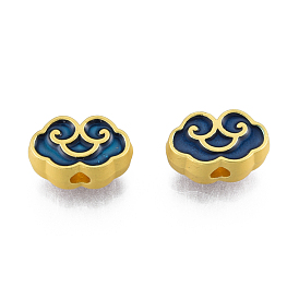 Alloy Enamel Beads, Matte Style, Auspicious Cloud