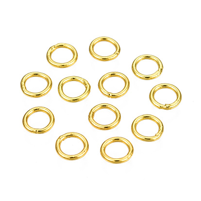 304 Stainless Steel Round Rings, Soldered Jump Rings, Closed Jump Rings