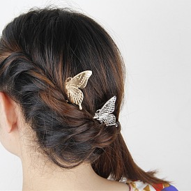 Cute Butterfly and Wind Hair Comb - Metal Forest Series