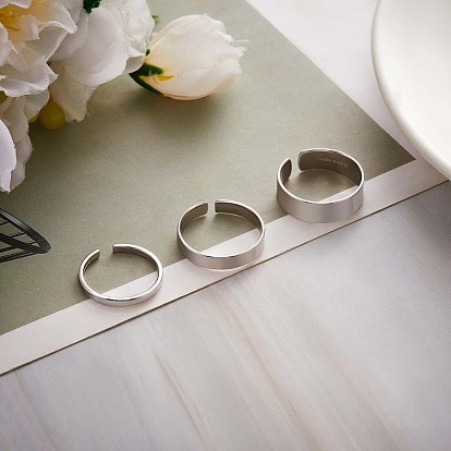 925 открытое кольцо-манжета из стерлингового серебра, простое штабелируемое кольцо для женщин