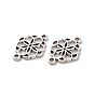 Tibetan Style Alloy Connector Charms, Flower Links, Nickel