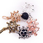Brass Bead Cage Pendants, for Chime Ball Pendant Necklaces Making, Hollow Tortoise Charm