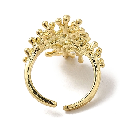 Brass Open Cuff Rings, Branch Ring for Women