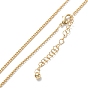 Brass Curb Chain Necklaces, Long-Lasting Plated