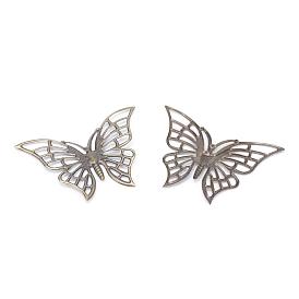 Iron Pendants, Etched Metal Embellishments, Butterfly