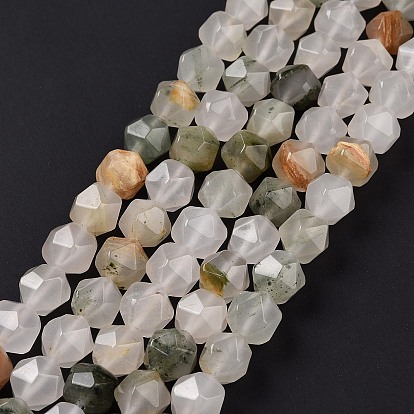 Natural Quartz Beads Strands, Faceted, Oval