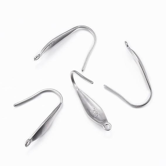 Ионное покрытие (ip) 316 хирургические крючки для серег из нержавеющей стали, провод уха, с вертикальной петлей