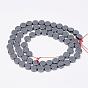 Non-magnetic Synthetic Hematite Beads Strands, Flat Round