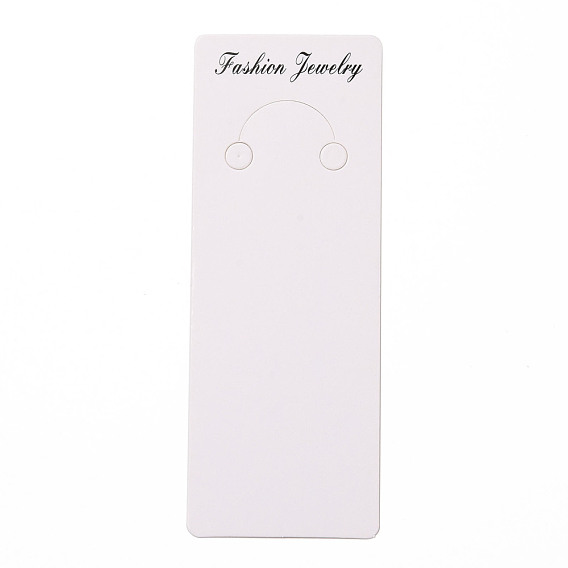 Paper Keychain Display Cards, Rectangle with Word Fashion Jewelry