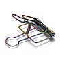 Metal Skeleton Frame Hollow Wire Binder Clips, Notes Letter Paper Clip, Office Supplies