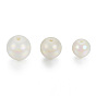 Cuentas de perlas de imitación de acrílico, color de ab chapado, rondo