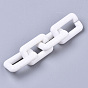 Opaque Acrylic Linking Rings, Quick Link Connectors, For Jewelry Cross Chains Making, Rectangle