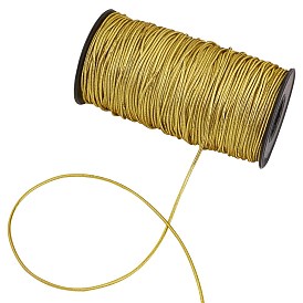 Fil élastique en soie dorée, avec fil de latex et bobine en plastique