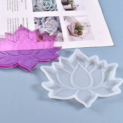 Lotus Cup Mat Silicone Molds, Resin Casting Molds, UV Resin & Epoxy Resin Craft Making