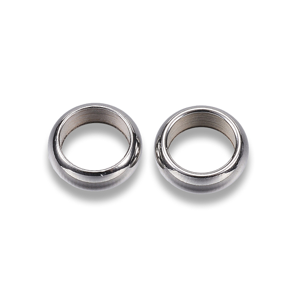 304 de acero inoxidable perlas espaciadoras, anillo