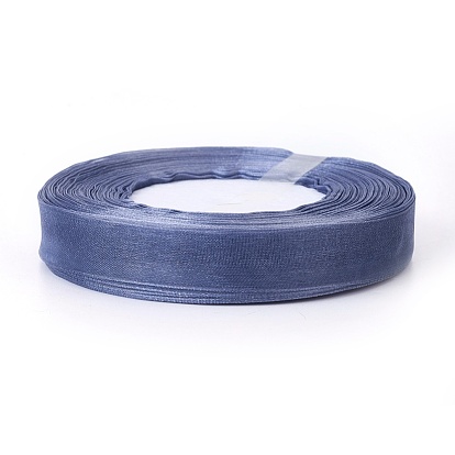 Ruban d'organza, environ 5/8 pouces (15 mm) de large, 50yards / roll (45.72m / roll), 10 rouleaux / groupe, 500yards / groupe (457.2m / groupe)