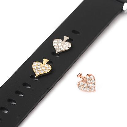 Alloy Spades Watch Band Studs, Metal Nails for Watch Loops Accesssories