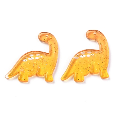Acrylic Pendants, Glitter Powder, Dinosaur