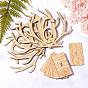 Wood Table Numbers Cards, for Wedding, Restaurant, Birthday Party Decorations, Antler with Number 1~20