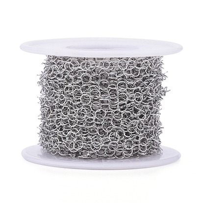 304 inoxydable chaînes rolo en acier, chaînes belcher, soudé, avec bobine