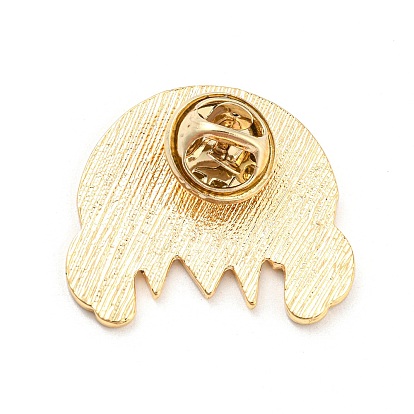Music Theme Headphone/Earphone/Vinyl Record Enamel Pins, Light Gold Alloy Badge for Women