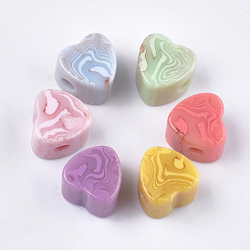 Resin Beads, Imitation Gemstone, Heart