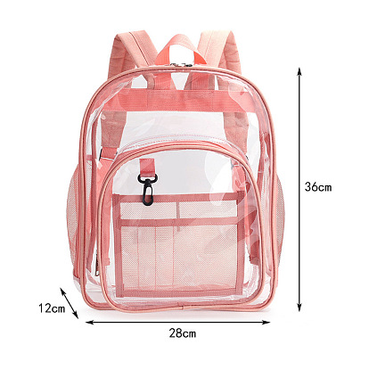 Прозрачные рюкзаки из ПВХ и нейлона, для женщин девушек