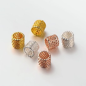 Laiton perles de colonne en filigrane, Perles avec un grand trou   , 8.5x9mm, Trou: 7mm