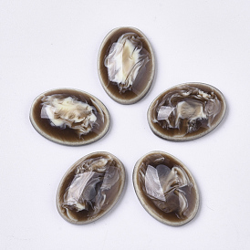 Resin Cabochons, Imitation Gemstone, Faceted, Oval