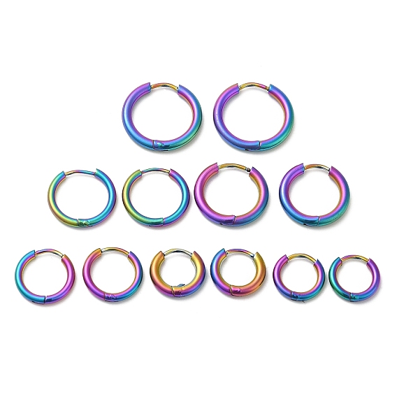 Ion Plating(IP) Titanium Alloy Huggie Hoop Earrings for Women