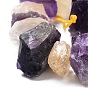 Natural Ametrine Beads Strands, Rough Raw Stone, Nuggets