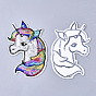 Computerized Embroidery Cloth Iron On Patches, with Paillette, Costume Accessories, Appliques, Unicorn